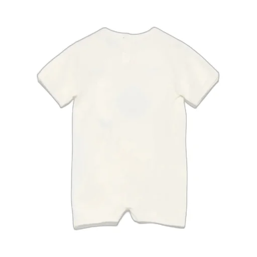Bear Embroidered Crewneck Romper