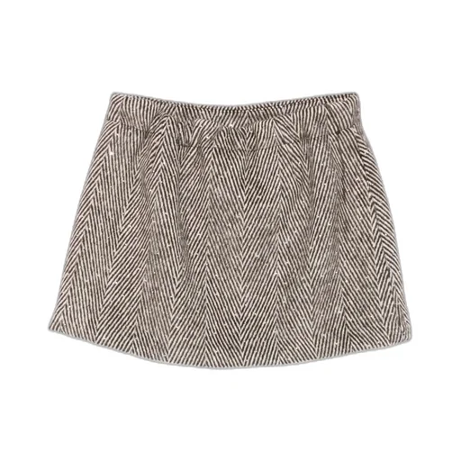 Herringbone-Pattern Skirt