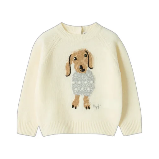 Long-Sleeved Knitted Jumper