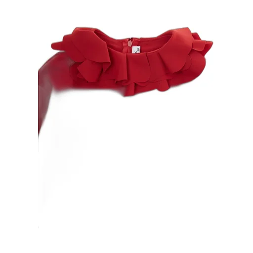 Layered Ruffled Straight Hem Dress
