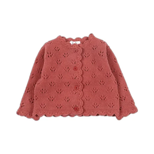 Openwork Pattern Cardigan
