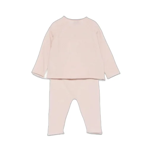 Embroidered-Detail Knitted Babywear Set
