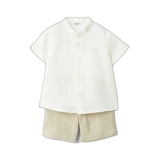 Logo Embroidered Shorts Set