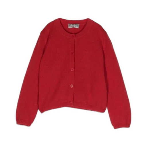 Round-Neck Virgin Wool Cardigan