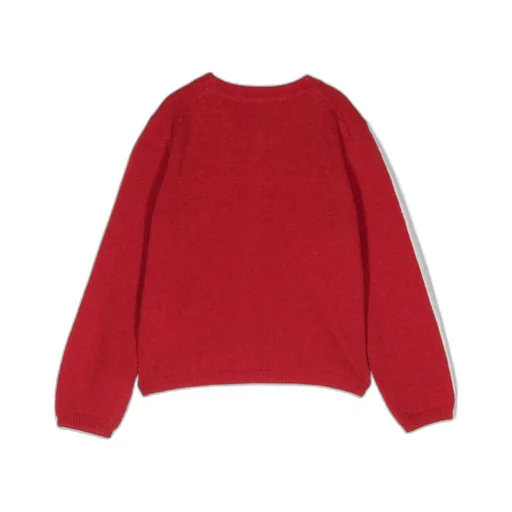 Round-Neck Virgin Wool Cardigan