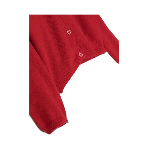 Round-Neck Virgin Wool Cardigan