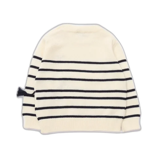 Zebra Motif Crewneck Jumper