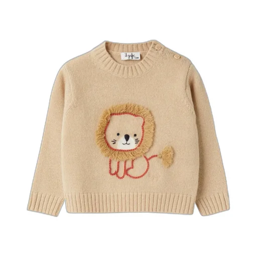 Lion Embroidered Jumper