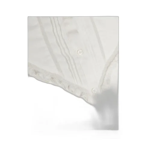 Ruffled-Collar Cotton Shirt