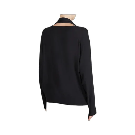 Cut-Out Turtleneck Sweater
