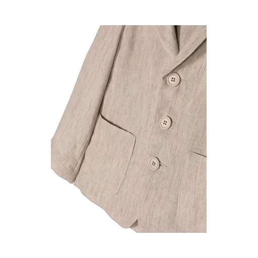 Single-Breasted Linen Blazer