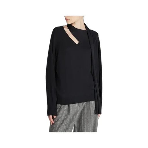 Cut-Out Turtleneck Sweater