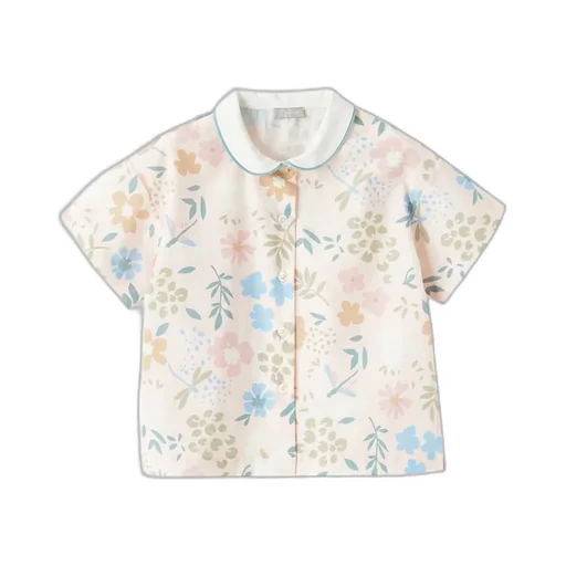 Floral-Print Cotton Shirt