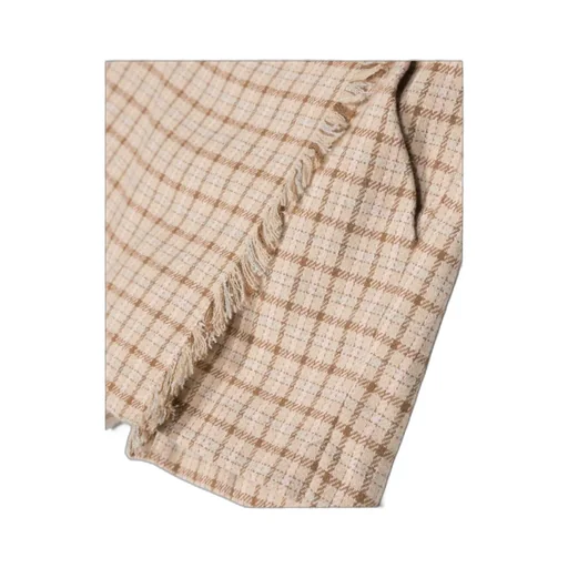 Checked Fringe-Detail Short