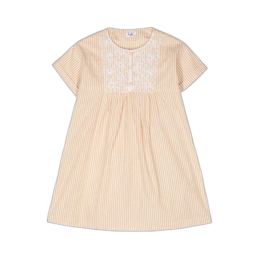 Striped Short-Sleeve Dress