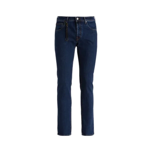 Straight-Leg Washed-Denim Trousers