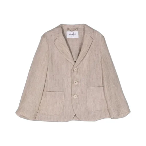 Single-Breasted Linen Blazer