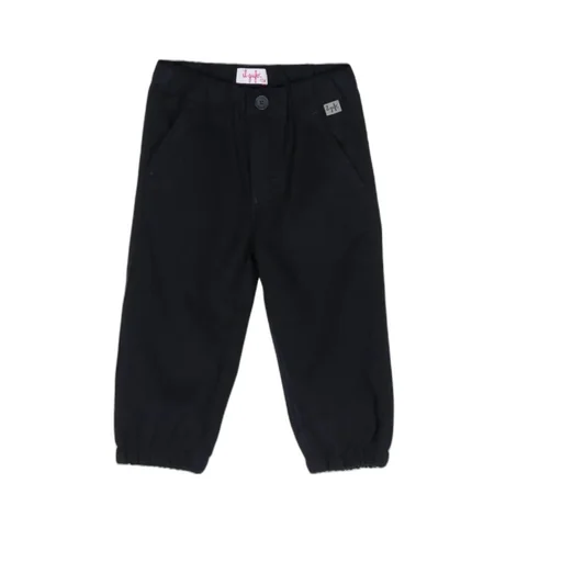 Logo-Patch Elasticated-Waist Trousers