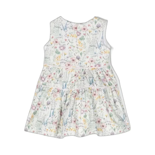 Floral-Pattern Sleeveless Dress