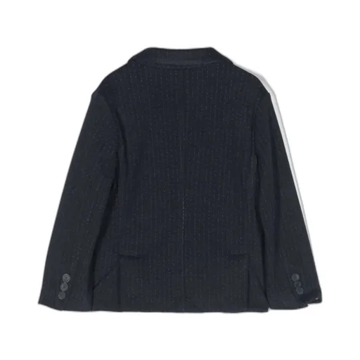 Double-Breasted Striped Blazer