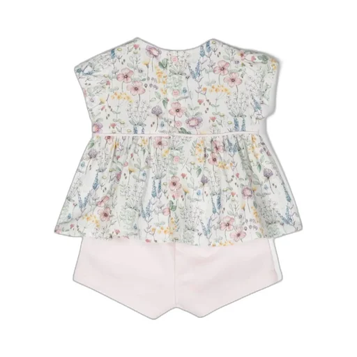Floral Printed Two Piece Short Set