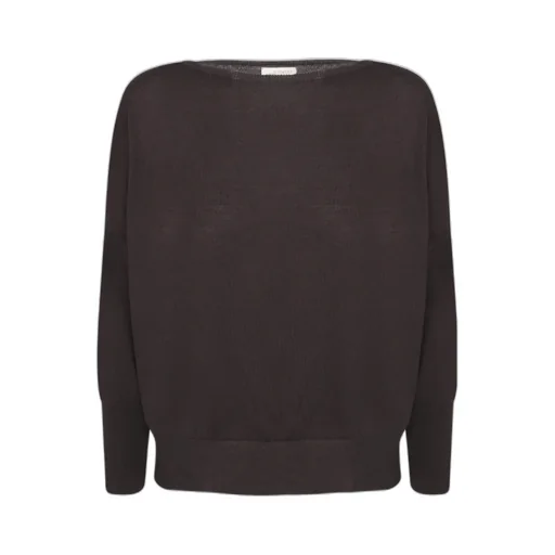 Oversized Boat Neck Knitwear
