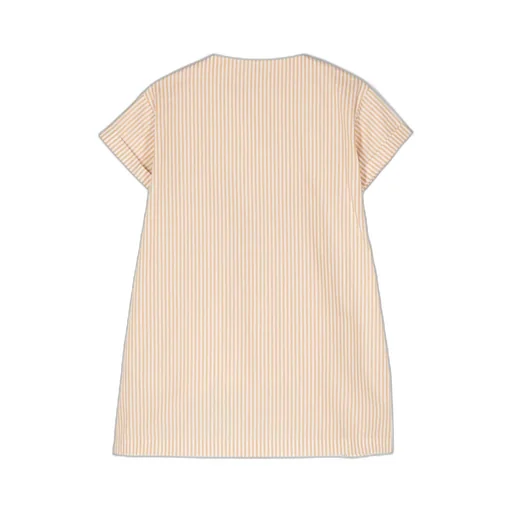 Striped Short-Sleeve Dress