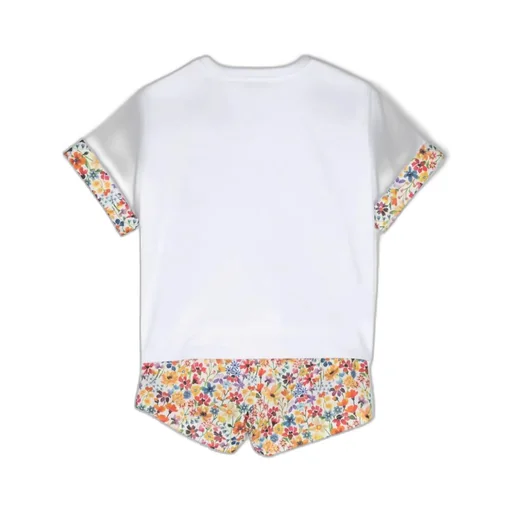 Floral-Print Cotton Shorts Set