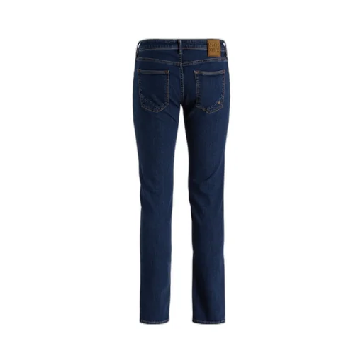 Straight-Leg Washed-Denim Trousers