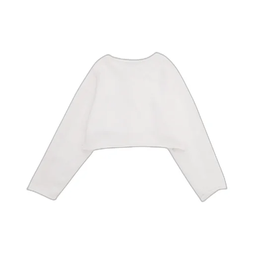 Crewneck Long-Sleeved Cardigan