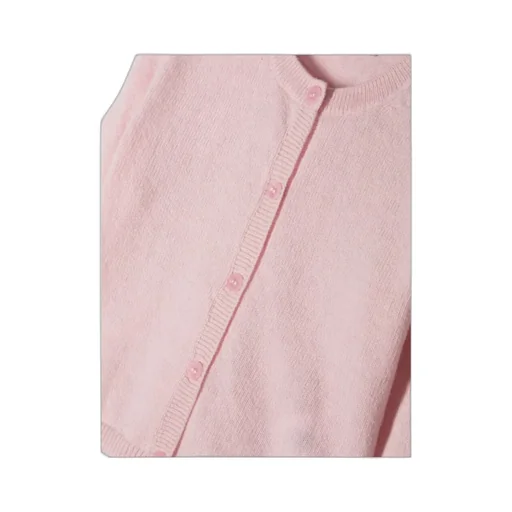 Round Neck Wool Cardigan