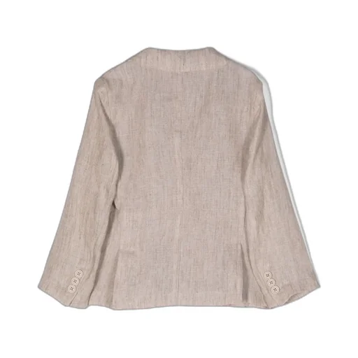Single-Breasted Linen Blazer