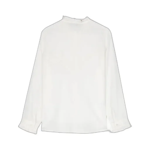 Ruffled-Collar Cotton Shirt