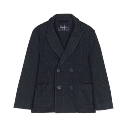 Double-Breasted Striped Blazer