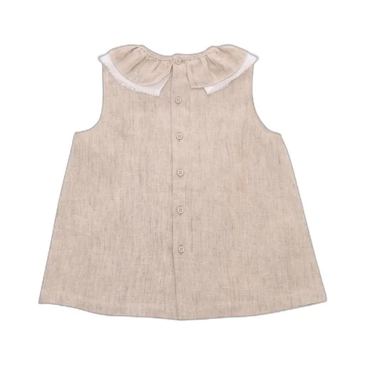 Crewneck Sleeveless Blouse