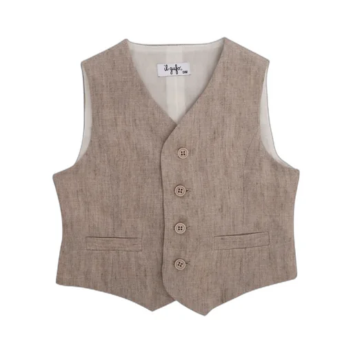 Dart-Detailed V-Neck Waistcoat