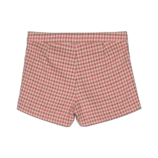 Checked Fringe-Detailing Short