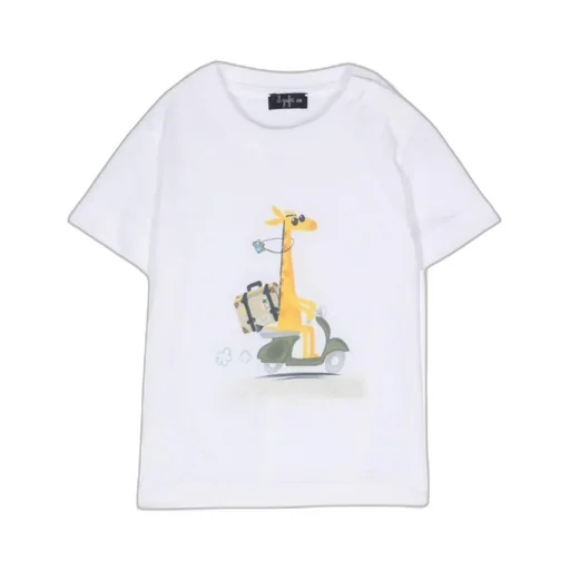 Giraffe-Printed Crewneck T-Shirt