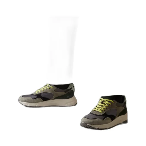 Hyperlight Panelled Lace-Up Sneakers