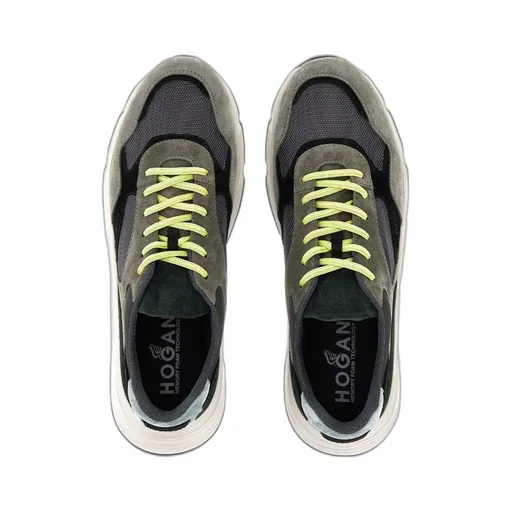 Hyperlight Panelled Lace-Up Sneakers