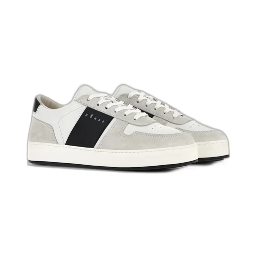 H-Tv Logo Printed Panelled Sneakers