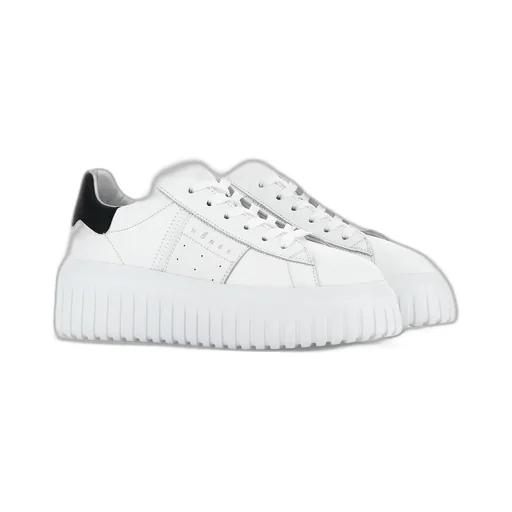 Round-Toe Lace-Up Sneakers