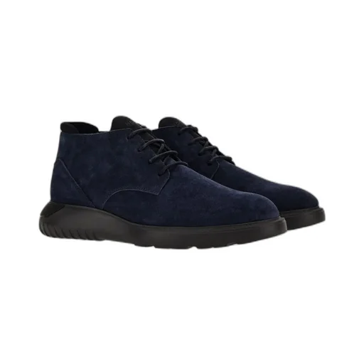 Suede Lace-Up Boots