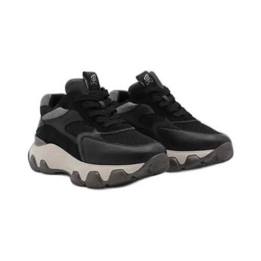 Low-Top Laced Sneakers