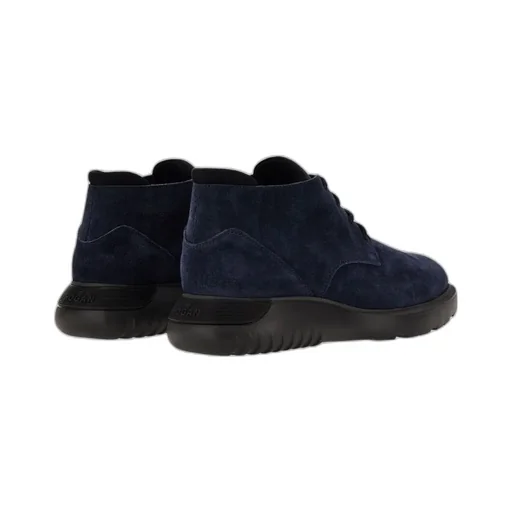 Suede Lace-Up Boots
