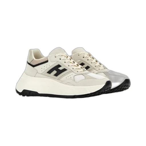 Round-Toe Lace-Up Sneakers