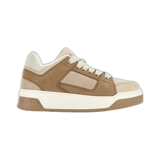 Round-Toe Lace-Up Sneakers