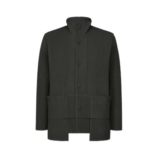 Multi-Pocket Buttoned Jacket