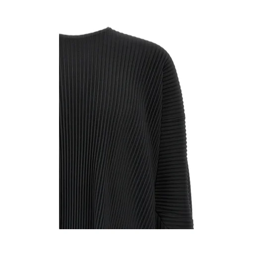 Pleated Long-Sleeved T-Shirt