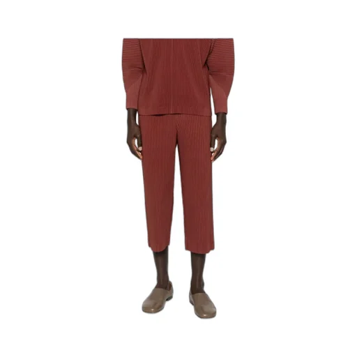 Color Pleats Trousers